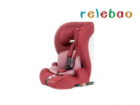 Red child safety seat 123 groups with ISOFIX 9 months-12 years old