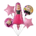 Barbie girls five piece set aluminum film balloon