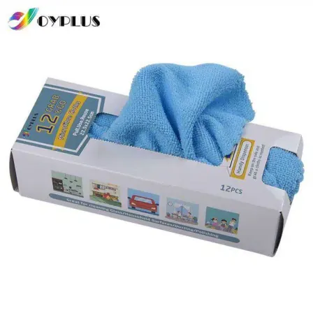 Mini Cleaning Cloth Microfiber 12sets In A Color Box
