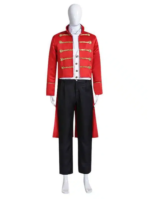 Carnival Circus Costume Red Men Shirt Overcoat Set Polyester Carnival Holidays Costumes Wholesale