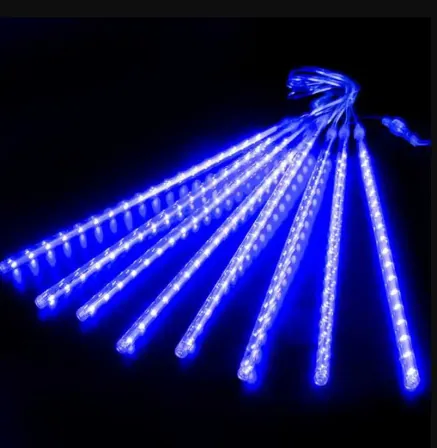 LED meteor shower string lights