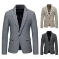Casual suit trend fashion single - button business suit jacket