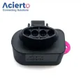 4 Pin 1J0973704 Auto Temp Sensor Socket Plug  Waterproof Electrical Wire Female Connector For Audi A4 A6 VW