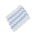 Disposable microfiber mops pads with blue wave line