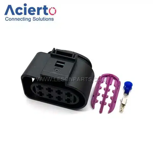 8 Pin Automotive Waterproof Wire Connector 3.5MM Plug Radar Taillight Light Socket For VW Audi  8D0973734