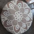 White lace tablecloth round table square tablecloth coffee table bedside table fridge dust cloth