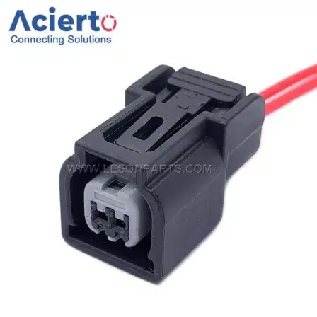 2Pin 6189-6904 Auto Fuel Injector Electronic Waterproof Housing Wiring Harness Plug 1.2MM Connector For Honda Accord