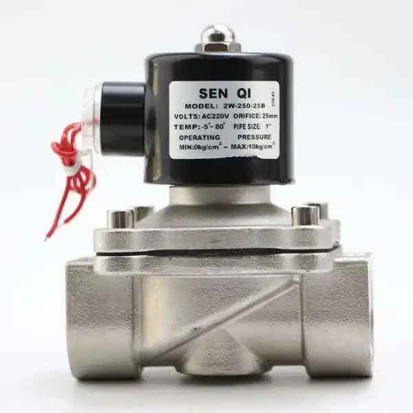 Stainless steel normally closed electromagnetic valves