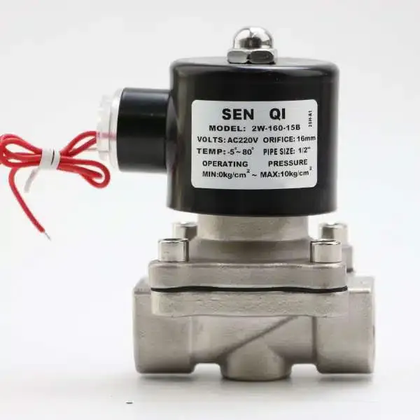 Stainless steel normally closed electromagnetic valves