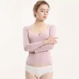 one-piece undergarment long sleeve blouse for ladies