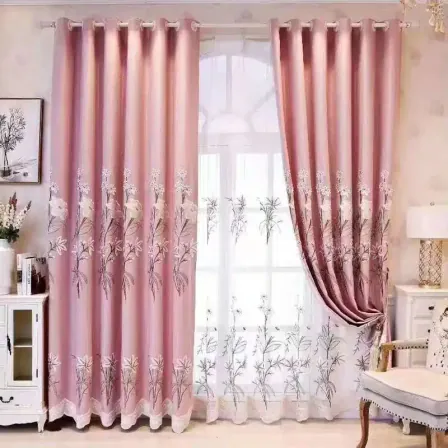 New light luxury high-end blackout chenille curtains bedroom living room modern minimalist