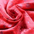 Super soft textured style polyester single pattern crystal embossed velvet fabric
