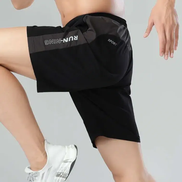 Shorts Summer mens nylon ice loose casual mens shorts Running fitness fast dry sports shorts