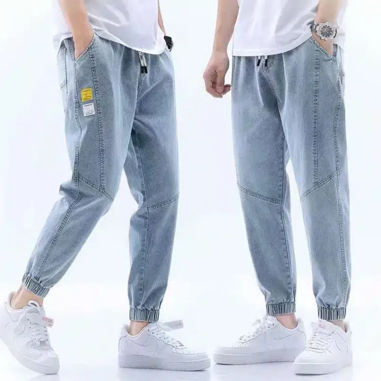 wholesale Jeans Mens loose ankle harlan cropped pants