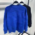 new casual jacquard whale sweater jumper with thick collar and thick needle
