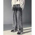 wholesale High street retro checkerboard jeans for men