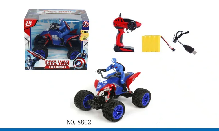 1: 12 beach motorcycle remote control car (Captain America / iron man / spider man) 2.4G