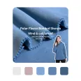 Low MOQ Super Soft Feeling Polyester polar fleece Fabrics Sherpa Fabric Bonded Polar Fleece for Garment
