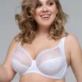 Womens Plus Size Full Coverage Underwire Unlined Minimizer Lace Bra