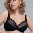 Womens Plus Size Full Coverage Underwire Unlined Minimizer Lace Bra