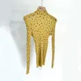 Ladies knitwear love print super elastic sweater