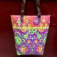 Double sided hand printed bag