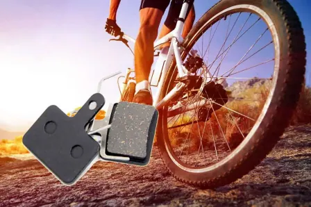 semi-metallic bicycle disc brake pad