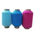 RUBBER THREAD DOUBLE COVERED POLYESTER YARN