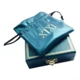 Luxury Vintage Jewelry PU Box With Matching Pouch