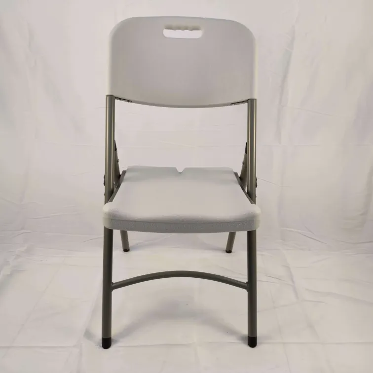 White Iron Modern Folding Chair