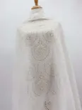 100% cotton embroidery lace fabric for dress