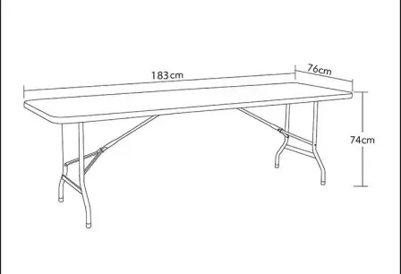 6 Foot Folding Table