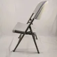White Iron Modern Folding Chair