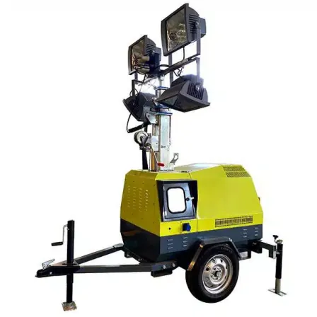 Trailer hand-lifting 7 meters mobile lighting tower 4VA4000 - Storike