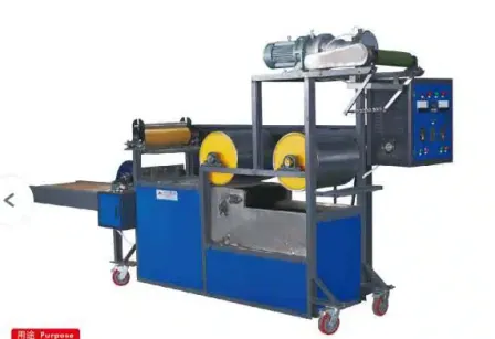 Automatic cutting machine for cooling powder bucket of sliver splicer