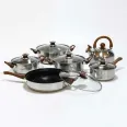 Stainless steel 12-piece cookware set