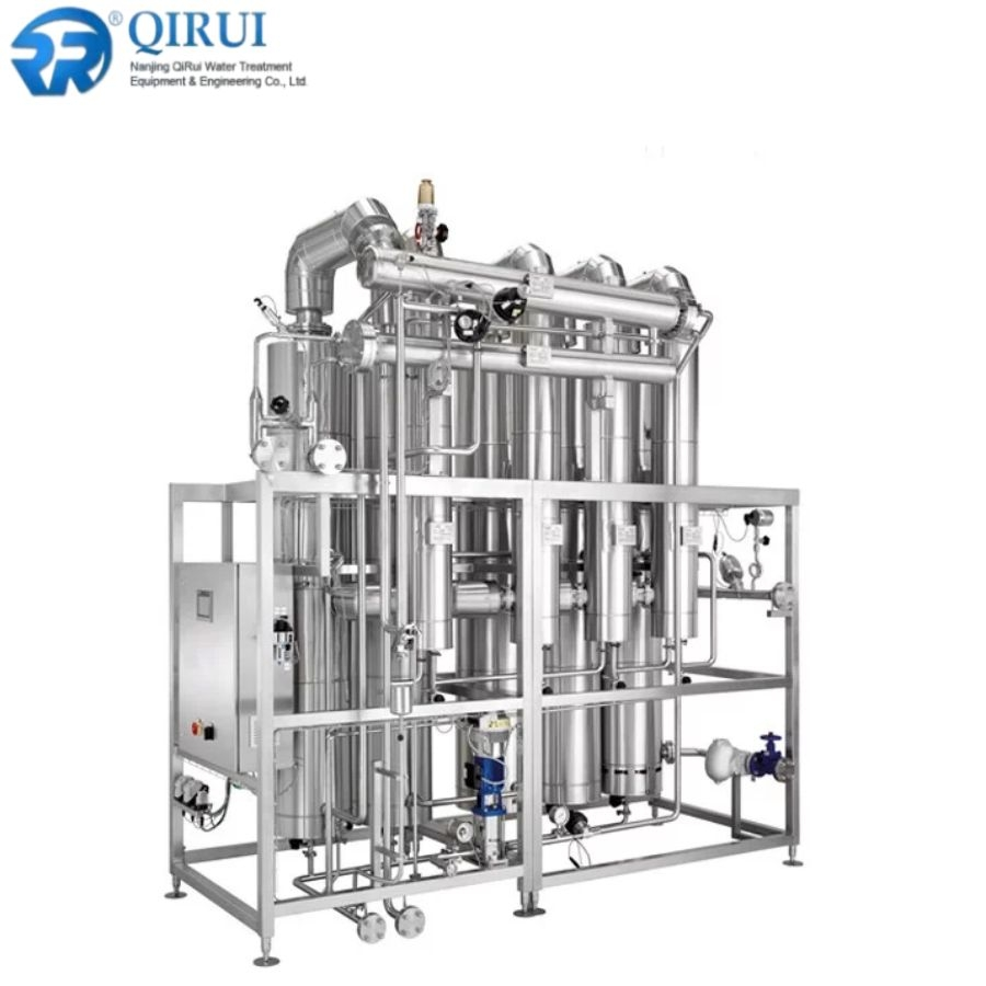 Multi effect distilled water machine for producing high-purity injection water