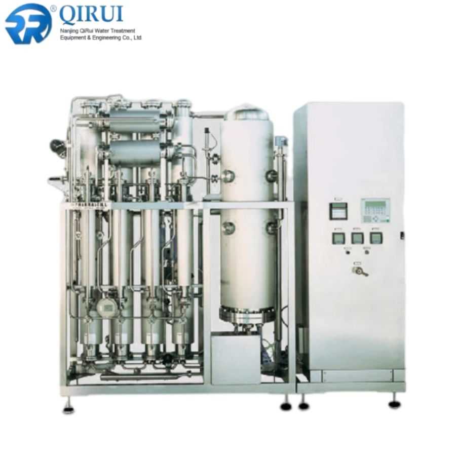 Multi effect distilled water machine for producing high-purity injection water