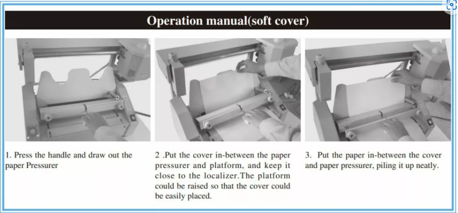 TB03  book glue binding machine with hard and soft binding function