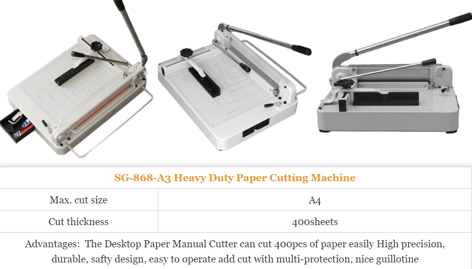 SG-868 A4 manual paper cutter