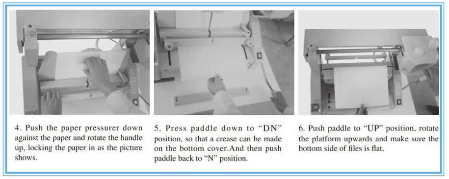 SG-TB05 good good quality manual glue binding machine