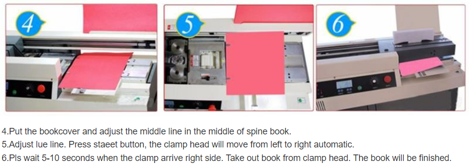 SG-55H A3  easy operating electric book glue binding machine