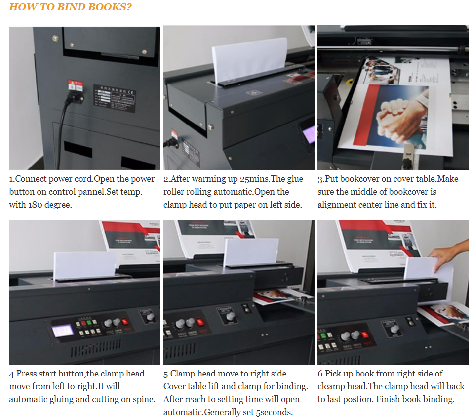 SG-50B+ A3 size  book glue binding machine for printing shop
