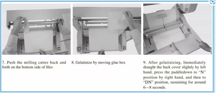 TB03  book glue binding machine with hard and soft binding function