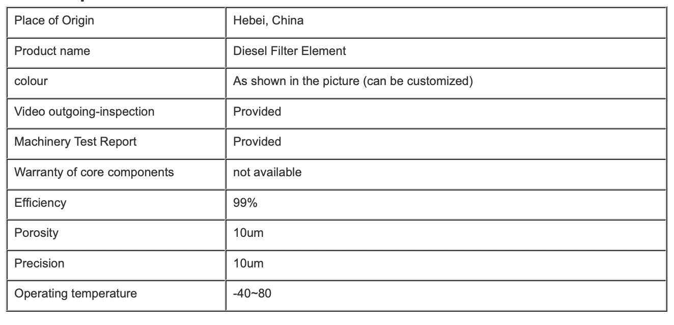 10um Diesel Industrial Fuel Filter 04504438 For Deutz Engine