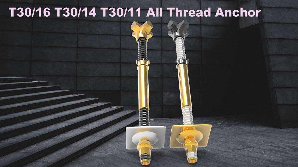 Factory Price Hollow Anchor Bar Self-Drilling Bolt Left Hand Threaded Rod T30/16 T30/14 T30/11