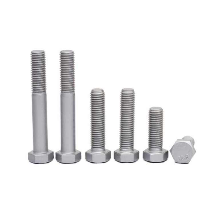 Factory price m6 m8 m25 din6921 class 58 zinc coating hex head bolt and nut hex flange bolt