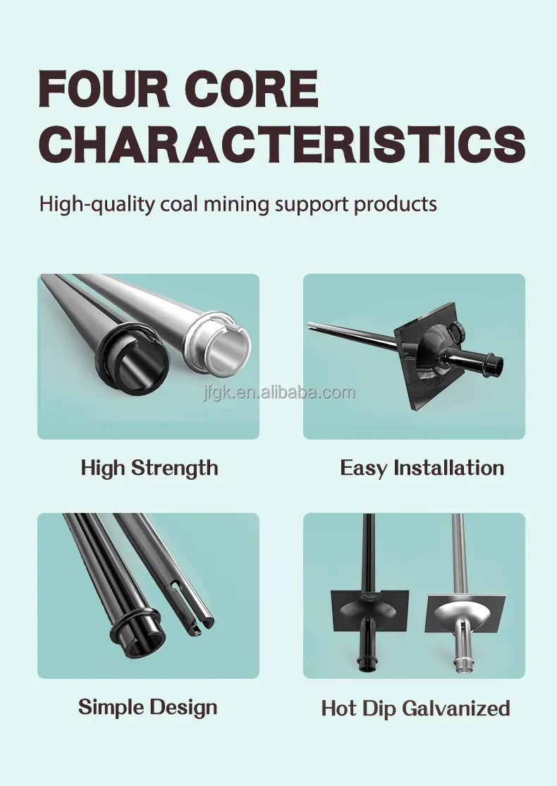 Mining Rock Bolts Top Split Set Support Roof Mine Tunnel Friction Coal Tension Mf-46 Rock Anchor Bolt
