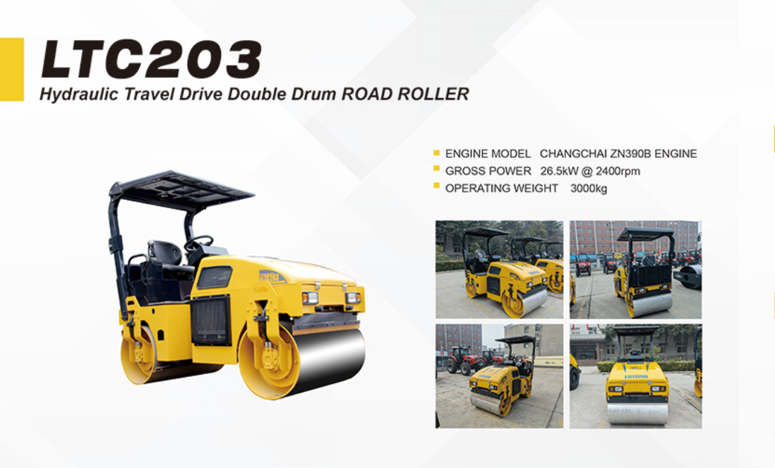 New Brand 3 Tons Pneumatic Tyre Combination Road Roller with 200L Water Tank