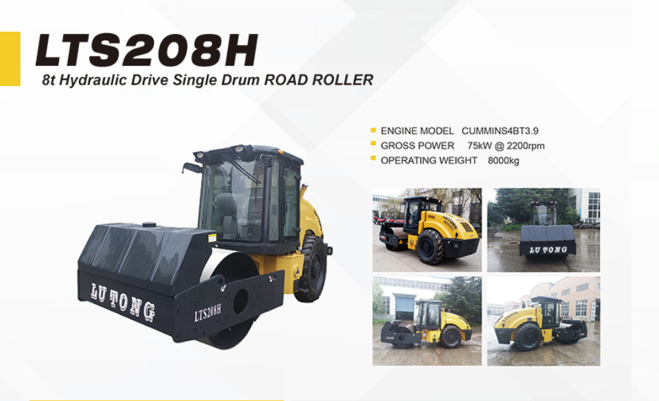 Construction Machinery Vibratory Road Roller Lts208h